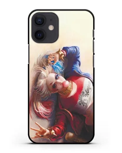 Чехол Лежащая Харли Квинн (Harley Quinn) силиконовый для iPhone 12 mini