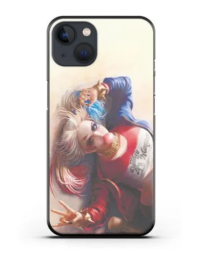 Чехол Лежащая Харли Квинн (Harley Quinn) силиконовый для iPhone 13 Mini
