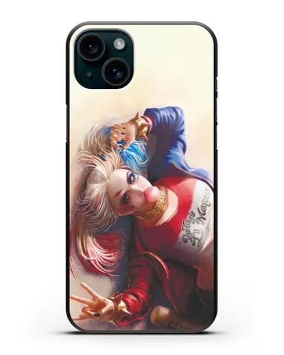 Чехол Лежащая Харли Квинн (Harley Quinn) силиконовый для iPhone 15 Plus
