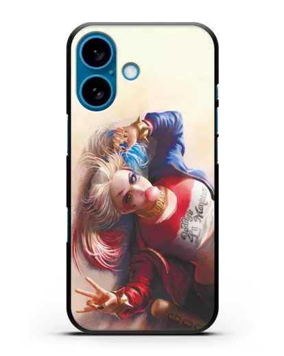 Чехол Лежащая Харли Квинн (Harley Quinn) силиконовый для iPhone 16