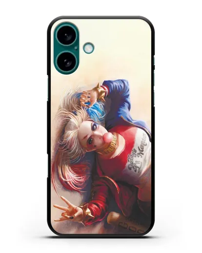 Чехол Лежащая Харли Квинн (Harley Quinn) силиконовый для iPhone 16 Plus