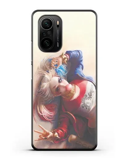 Чехол Лежащая Харли Квинн (Harley Quinn) силиконовый для Xiaomi Poco F3 Pro