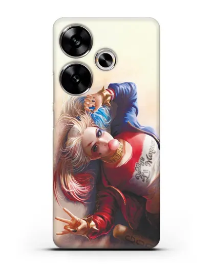 Чехол Лежащая Харли Квинн (Harley Quinn) силиконовый для Xiaomi Poco F6