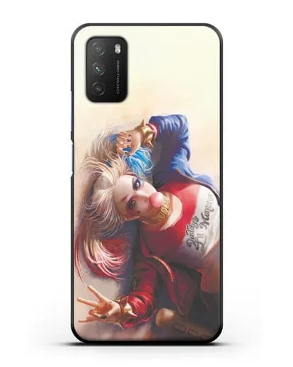 Чехол Лежащая Харли Квинн (Harley Quinn) силиконовый для Xiaomi Poco M3