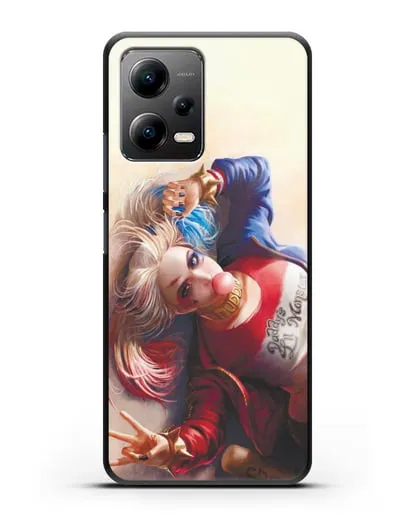 Чехол Лежащая Харли Квинн (Harley Quinn) силиконовый для Xiaomi Poco X5