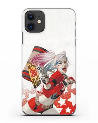 Чехол Харли Квинн (Harley Quinn) стреляет силиконовый для iPhone 11