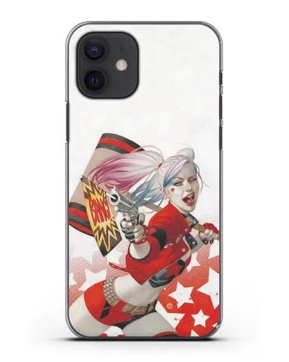 Чехол Харли Квинн (Harley Quinn) стреляет силиконовый для iPhone 12