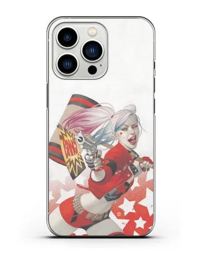 Чехол Харли Квинн (Harley Quinn) стреляет силиконовый для iPhone 13 Pro