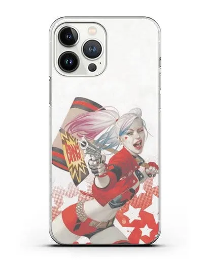 Чехол Харли Квинн (Harley Quinn) стреляет силиконовый для iPhone 13 Pro Max