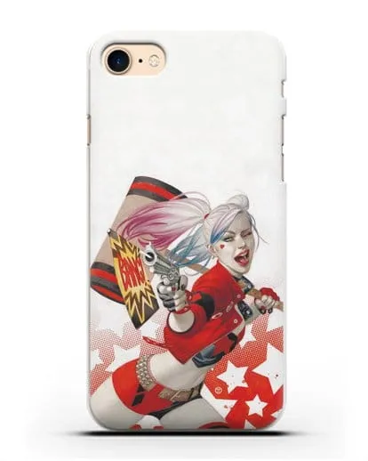 Чехол Харли Квинн (Harley Quinn) стреляет силиконовый для iPhone 7
