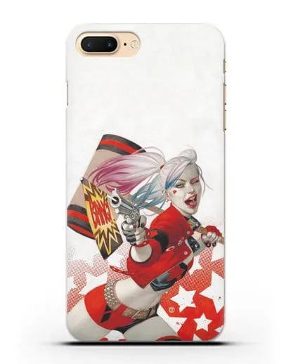 Чехол Харли Квинн (Harley Quinn) стреляет силиконовый для iPhone 7 Plus