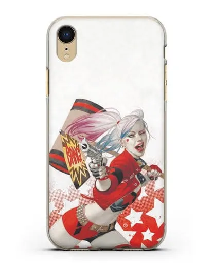 Чехол Харли Квинн (Harley Quinn) стреляет силиконовый для iPhone XR