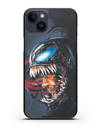 Чехол Эдди Брок - Веном (Venom) силиконовый для iPhone 14 Plus