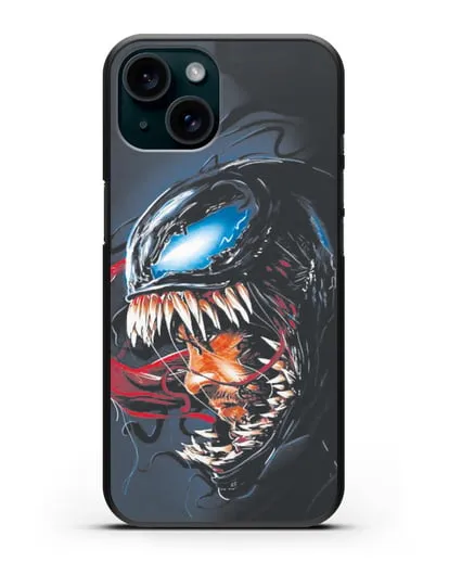 Чехол Эдди Брок - Веном (Venom) силиконовый для iPhone 15