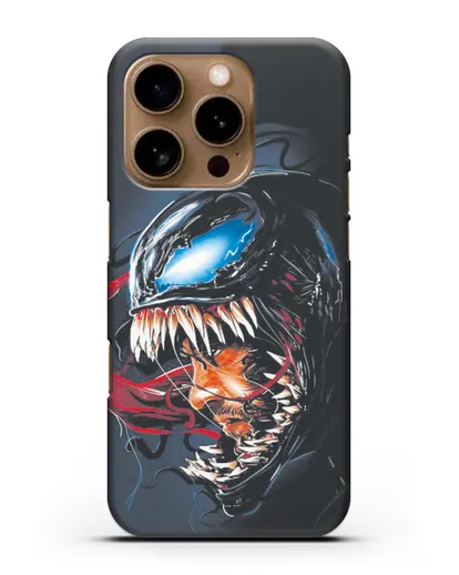 Чехол Эдди Брок - Веном (Venom) силиконовый для iPhone 16 Pro