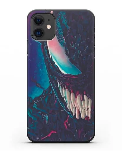Чехол с иллюстрацией Лицо Веном (Venom)а силиконовый для iPhone 11