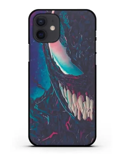 Чехол с иллюстрацией Лицо Веном (Venom)а силиконовый для iPhone 12