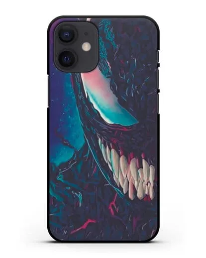 Чехол с иллюстрацией Лицо Веном (Venom)а силиконовый для iPhone 12 mini