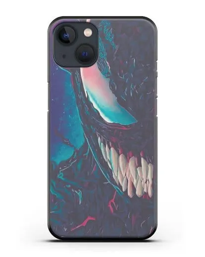 Чехол с иллюстрацией Лицо Веном (Venom)а силиконовый для iPhone 13 Mini