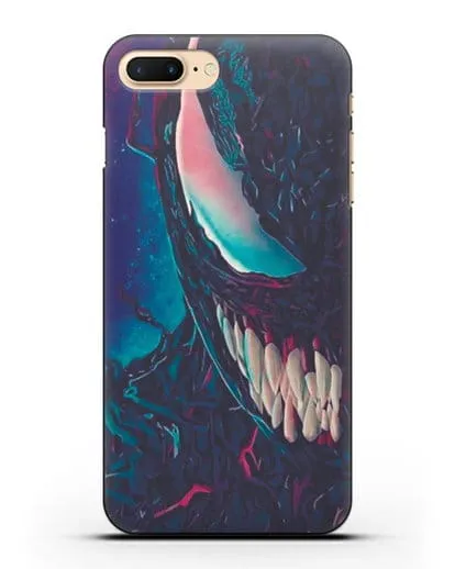 Чехол с иллюстрацией Лицо Веном (Venom)а силиконовый для iPhone 7 Plus