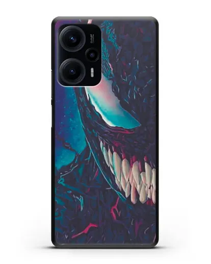 Чехол с иллюстрацией Лицо Веном (Venom)а силиконовый для Xiaomi Poco F5