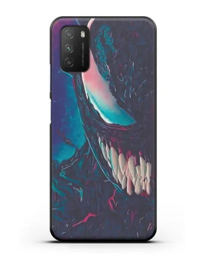 Чехол с иллюстрацией Лицо Веном (Venom)а силиконовый для Xiaomi Poco M3