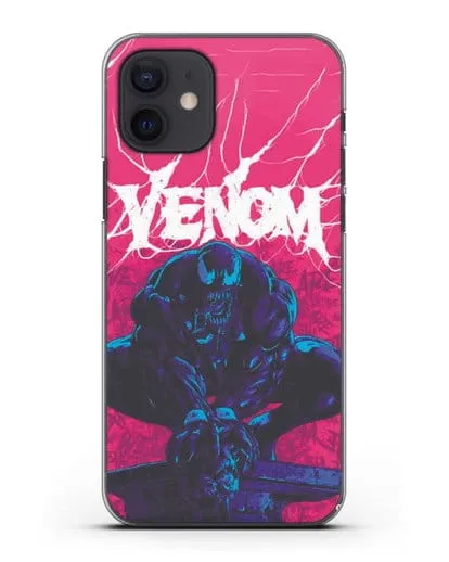 Чехол Веном (Venom) готов напасть силиконовый для iPhone 12