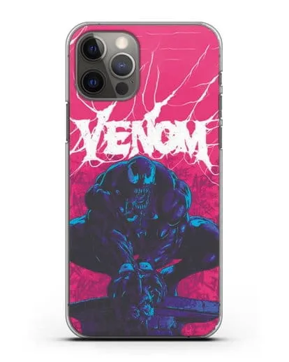 Чехол Веном (Venom) готов напасть силиконовый для iPhone 12 Pro