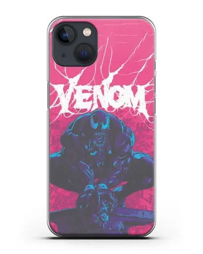 Чехол Веном (Venom) готов напасть силиконовый для iPhone 13 Mini