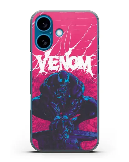 Чехол Веном (Venom) готов напасть силиконовый для iPhone 16