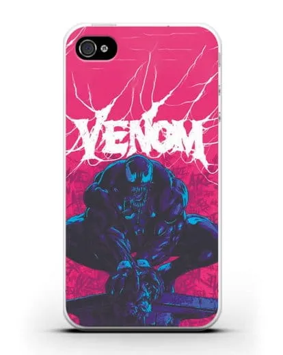 Чехол Веном (Venom) готов напасть силиконовый для iPhone 4/4s