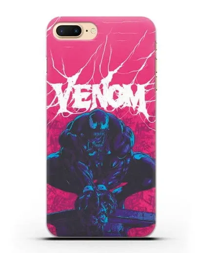 Чехол Веном (Venom) готов напасть силиконовый для iPhone 7 Plus