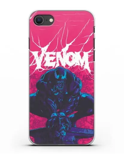 Чехол Веном (Venom) готов напасть силиконовый для iPhone SE 2020