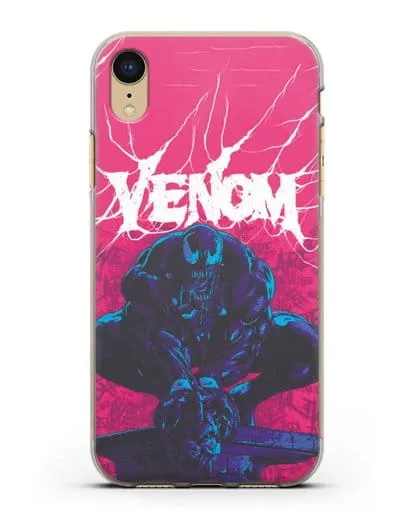 Чехол Веном (Venom) готов напасть силиконовый для iPhone XR