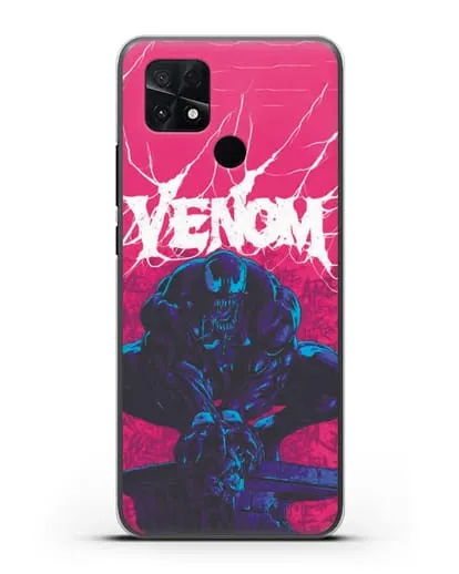 Чехол Веном (Venom) готов напасть силиконовый для Xiaomi Poco C40