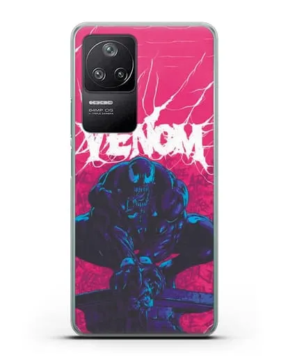 Чехол Веном (Venom) готов напасть силиконовый для Xiaomi Poco F4