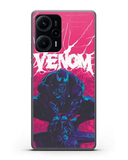 Чехол Веном (Venom) готов напасть силиконовый для Xiaomi Poco F5