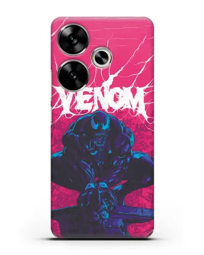 Чехол Веном (Venom) готов напасть силиконовый для Xiaomi Poco F6