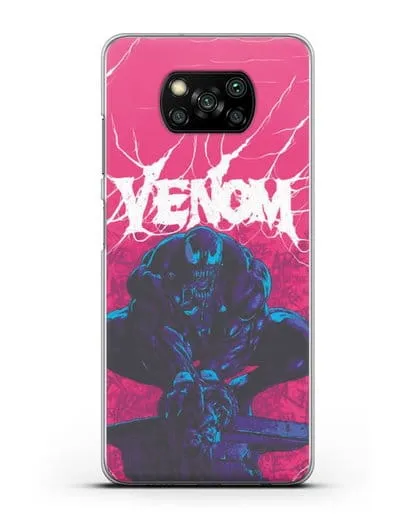 Чехол Веном (Venom) готов напасть силиконовый для Xiaomi Poco X3