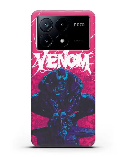 Чехол Веном (Venom) готов напасть силиконовый для Xiaomi Poco X6 Pro