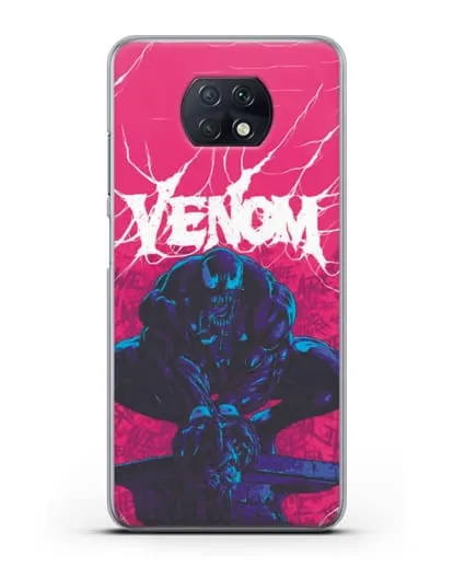 Чехол Веном (Venom) готов напасть силиконовый для Xiaomi Redmi Note 9T
