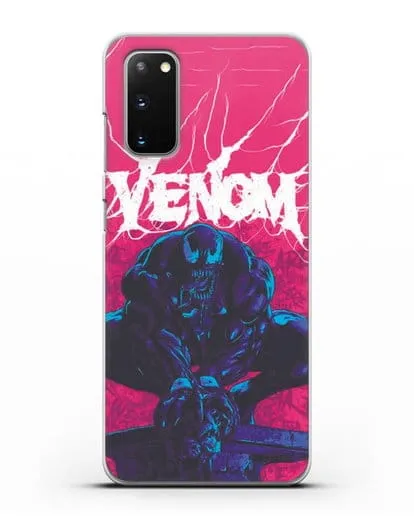 Чехол Веном (Venom) готов напасть силиконовый для Samsung Galaxy S20 [SM-G980F]