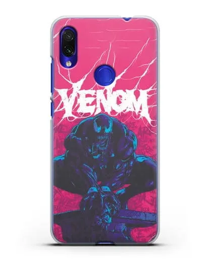 Чехол Веном (Venom) готов напасть силиконовый для Xiaomi Redmi Note 7