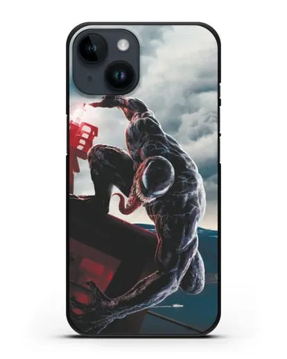 Чехол с иллюстрацией Веном (Venom) нападает силиконовый для iPhone 14