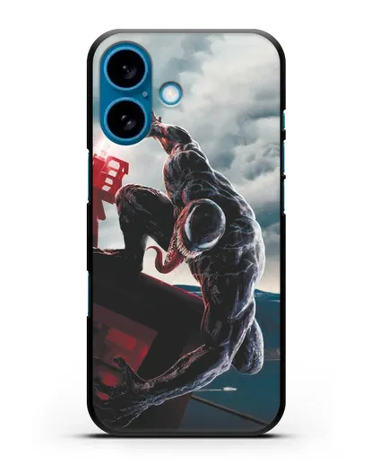 Чехол с иллюстрацией Веном (Venom) нападает силиконовый для iPhone 16