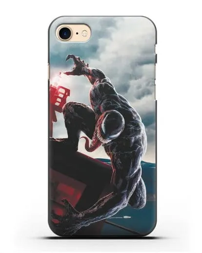 Чехол с иллюстрацией Веном (Venom) нападает силиконовый для iPhone 7