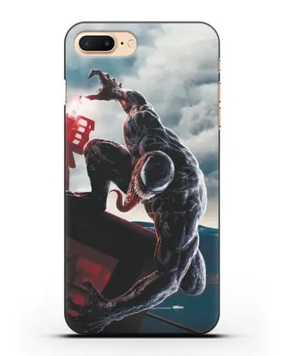Чехол с иллюстрацией Веном (Venom) нападает силиконовый для iPhone 7 Plus