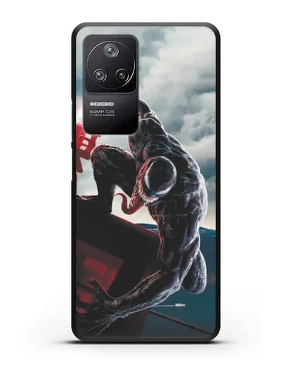 Чехол с иллюстрацией Веном (Venom) нападает силиконовый для Xiaomi Poco F4