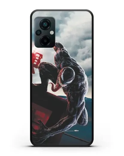Чехол с иллюстрацией Веном (Venom) нападает силиконовый для Xiaomi Poco M5
