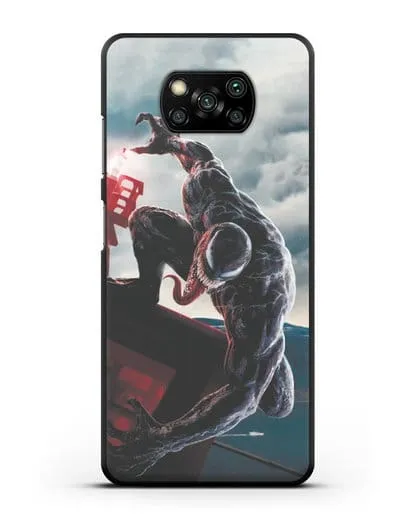 Чехол с иллюстрацией Веном (Venom) нападает силиконовый для Xiaomi Poco X3